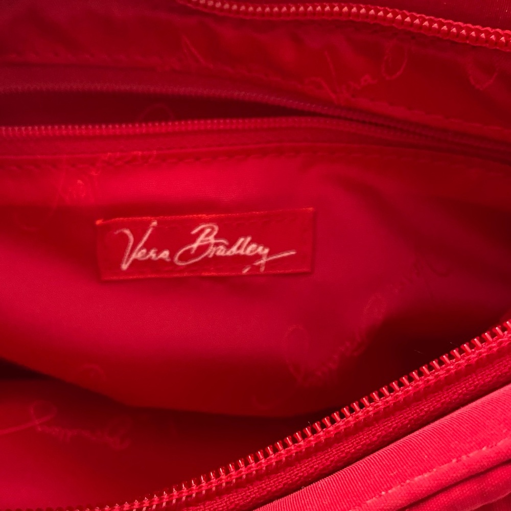 Vera Bradley Red Quilted Shoulder Bag - Picture 2 of 4